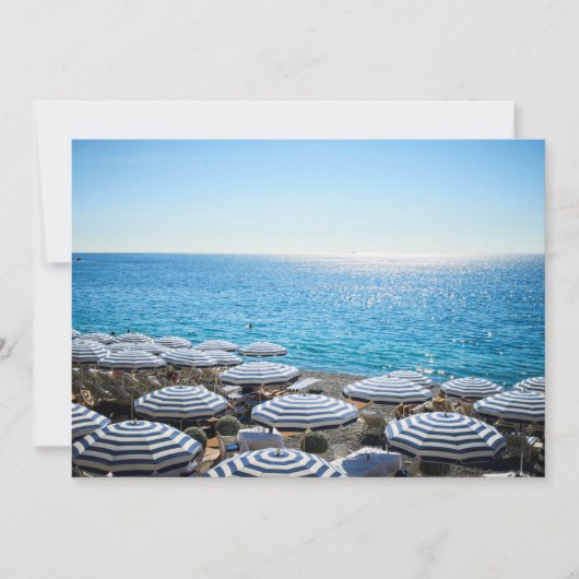 Kustlijn | Frans Riviera, Nice Frankrijk Bedankkaart (Voorkant)