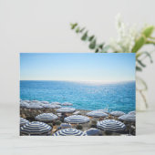 Kustlijn | Frans Riviera, Nice Frankrijk Bedankkaart (Staand voorkant)