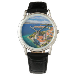 Kustlijn Korcula Town, Korcula Island, Kroatië Horloge