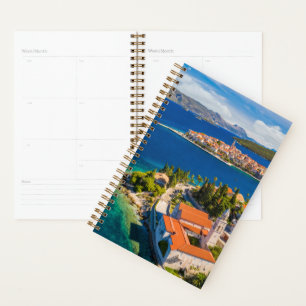 Kustlijn Korcula Town, Korcula Island, Kroatië Planner