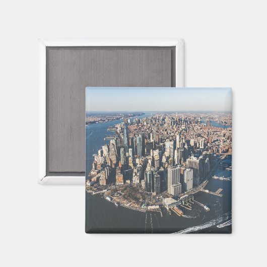 Kustlijn | Manhattan, New York City Magneet (Voorkant / Achterkant)