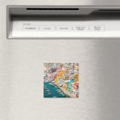 Kustlijn | Napels Italië Magneet (Insitu (Vaatwasser))