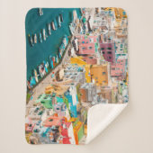 Kustlijn | Napels Italië Sherpa Deken (Voorkant)