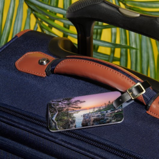 Kustlijn | Nationaal park Ravens Nest Acadia Bagagelabel (Voorkant Insitu 3)