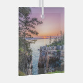 Kustlijn | Nationaal park Ravens Nest Acadia Glas Ornament (Voorkant Rechts)