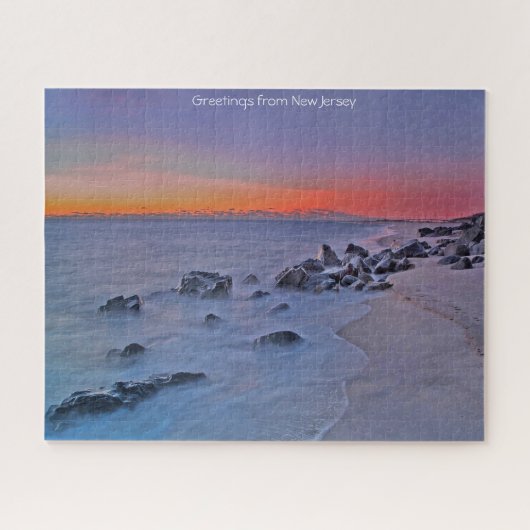 Kustlijn New Jersey. Jigzaag Puzzle Legpuzzel (Horizontaal)