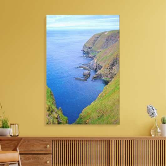 Kustlijn Newfoundland Canvas Afdruk (Insitu (Woonkamer))