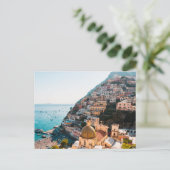 Kustlijn | Positano Italië, gemeente Cliffside Briefkaart (Staand voorkant)