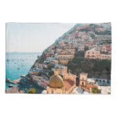 Kustlijn | Positano Italië, gemeente Cliffside Kussensloop (Achterkant)