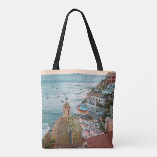 Kustlijn | Positano, kust van Amalfi, Italië Draagtas (Achterkant)