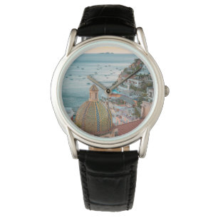 Kustlijn Positano, kust van Amalfi, Italië Horloge