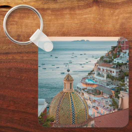Kustlijn | Positano, kust van Amalfi, Italië Sleutelhanger (Voorkant)