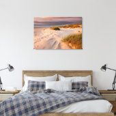 Kustlijn | Saltum Beach, Denemarken Canvas Afdruk (Insitu (Slaapkamer))