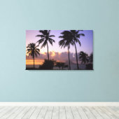 Kustlijn St. Kitts Canvas Afdruk (Insitu (Houten vloer))