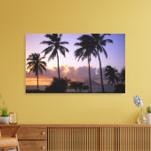 Kustlijn St. Kitts Canvas Afdruk (Insitu (Woonkamer))