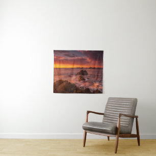 Kustlijn Sunset Pacific Grove Carmel California Wandkleed