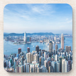 Kustlijn   Tsim Sha Tsu, Hong Kong Island, Azië Bier Onderzetter