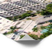 Kustlijn | Urban Beach, Miami, Florida Poster (Hoek)