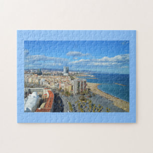 Kustlijn van Barcelona Legpuzzel