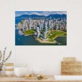 Kustlijn | Vancouver, British Columbia, Canada Poster (Keuken)