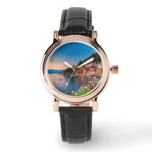 Kustlijn Varenna, Lombardije, Italië Horloge
