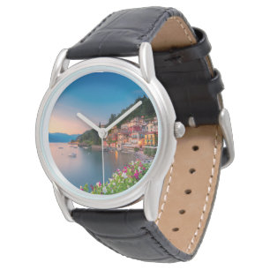 Kustlijn Varenna, Lombardije, Italië Horloge