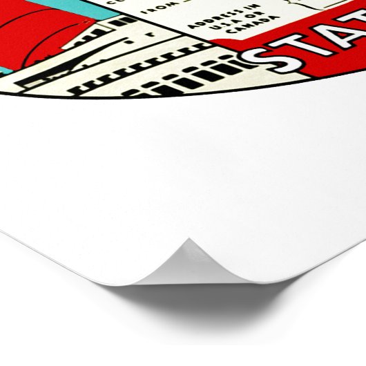 Kustlijnbagage Poster (Hoek)