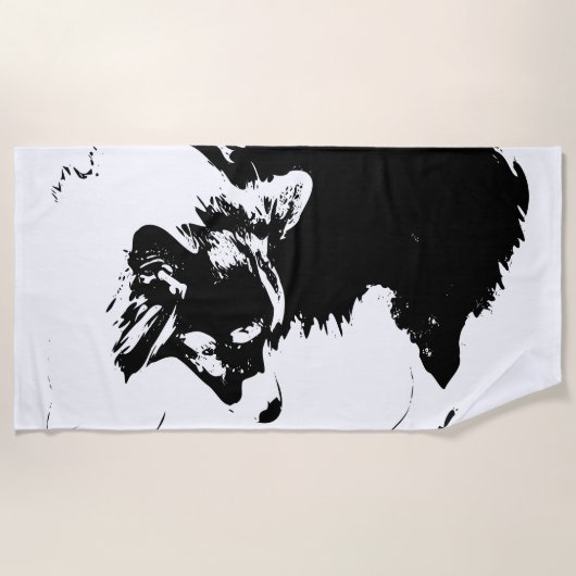 kustlijnbocht strandlaken (Voorkant)