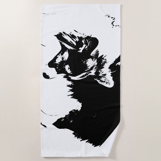 kustlijnbocht strandlaken (Voorkant)