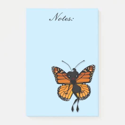 KUSTMAANDEKBUTTERFLY GRAPHIC POST-IT NOTEPAD POST-IT® NOTES (Voorkant)