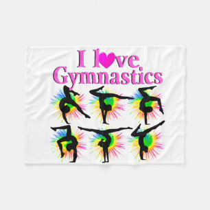 KUSTMAAT EN SCHATTIG GYMNAST FLEECE DEKEN