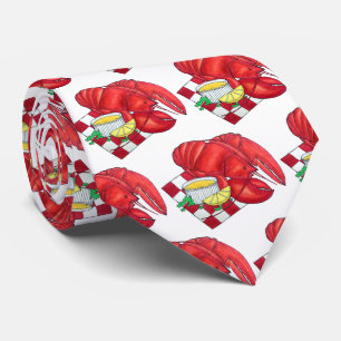 Kustmaine Lobster Dinner Seafood Food Stropdas