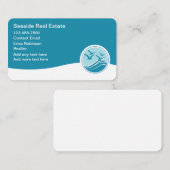 Kustmakelaardij thema visitekaartje (Voorkant / Achterkant)