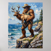 Kustnieuwsgierigheid: Bigfoot en de Elk Poster (Voorkant)
