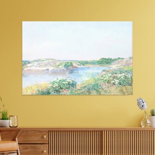  Kustoceaan BrightBlue Zeescape Nautisch Canvas Afdruk (Insitu (Woonkamer))