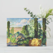 Kustodiev - Landschap in Oekraïne, Kaart (Staand voorkant)