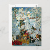 Kustodiev - Waterconcentratie Briefkaart (Voorkant / Achterkant)