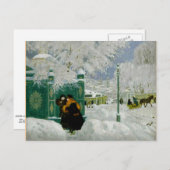 Kustodiev - Winter Scene Briefkaart (Voorkant / Achterkant)