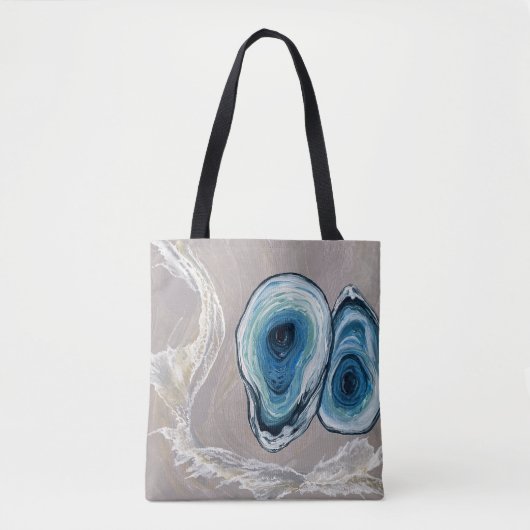 Kustoesters Zandstrand canvas tas (Voorkant)