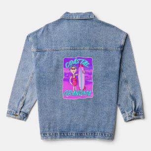 Kustoma Helemaal trending fun Cartoon Denim Jacket