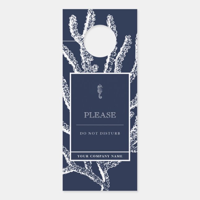 Kustontsnapping: Nautisch zeepaardje & koraal (Voorkant)