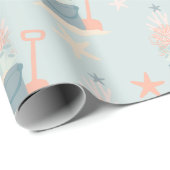 Kustpapier voor kerstmarinesap cadeaupapier (Rol Hoek)