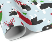 Kustpapier voor kerstrandapparatuur cadeaupapier (Rol Hoek)