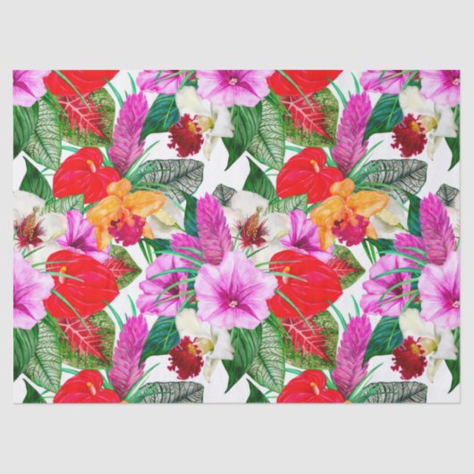 Kustparadijs bloeit tissuepapier (Voorkant)