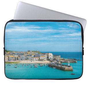 Kustplaats St. Ives, Cornwall, Verenigd Koninkrijk Laptop Sleeve