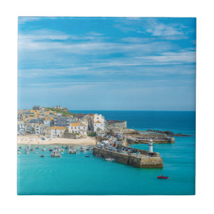 Kustplaats St. Ives, Cornwall, Verenigd Koninkrijk Tegeltje