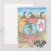 Kustpompoenen Feestdagenkaart (Voorkant / Achterkant)