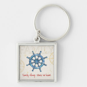 Kustprijsopgave   Familie brengt me altijd thuis Sleutelhanger