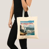 Kustreisstijl Barcelona, Spanje Tote Bag (Voorkant (product))