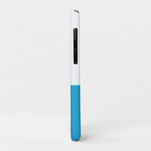 Kustroodblauw Blauwgroen Zee White Case-Mate iPhone Case (Achterkant/links)